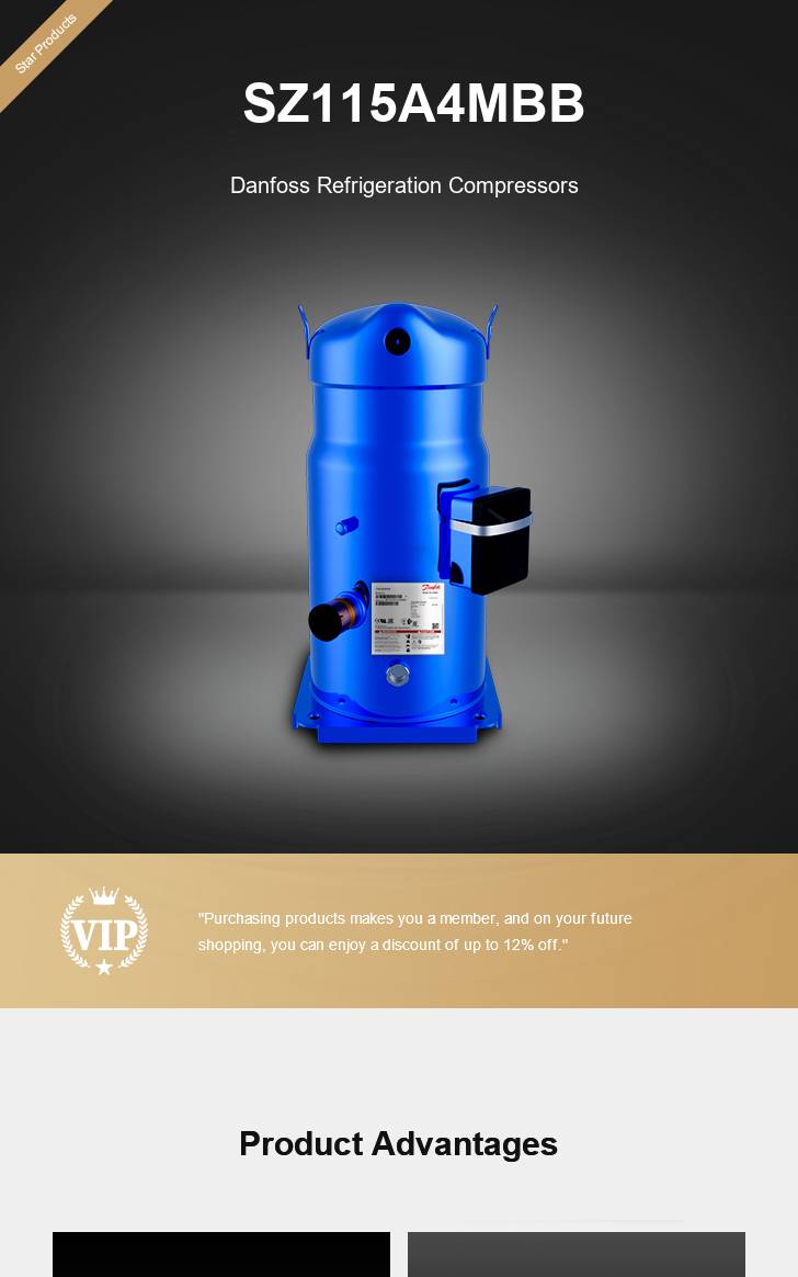 Danfoss Compressor SZ115A4MBB, technical parameters pdf, structure diagram